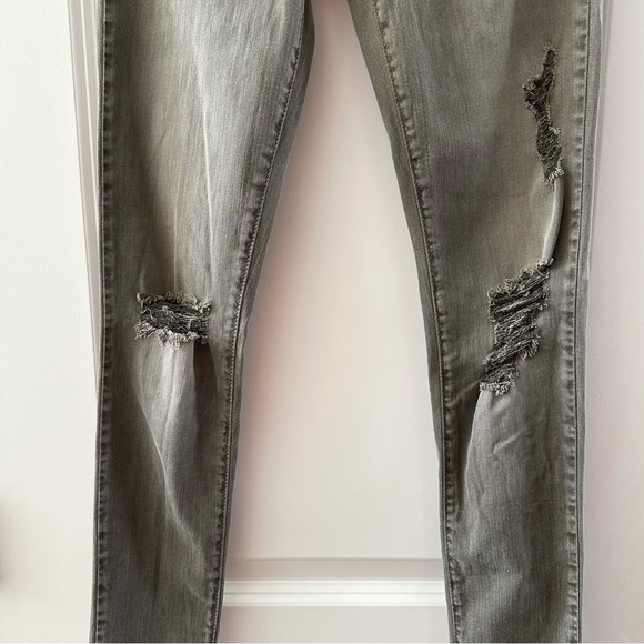 Flying Monkey Low Rise Skinny Distressed Jeans Size 24 Cotton Tencel Blend - Picture 7 of 8